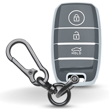 Kia Silver Line TPU Key Covery with Keychain