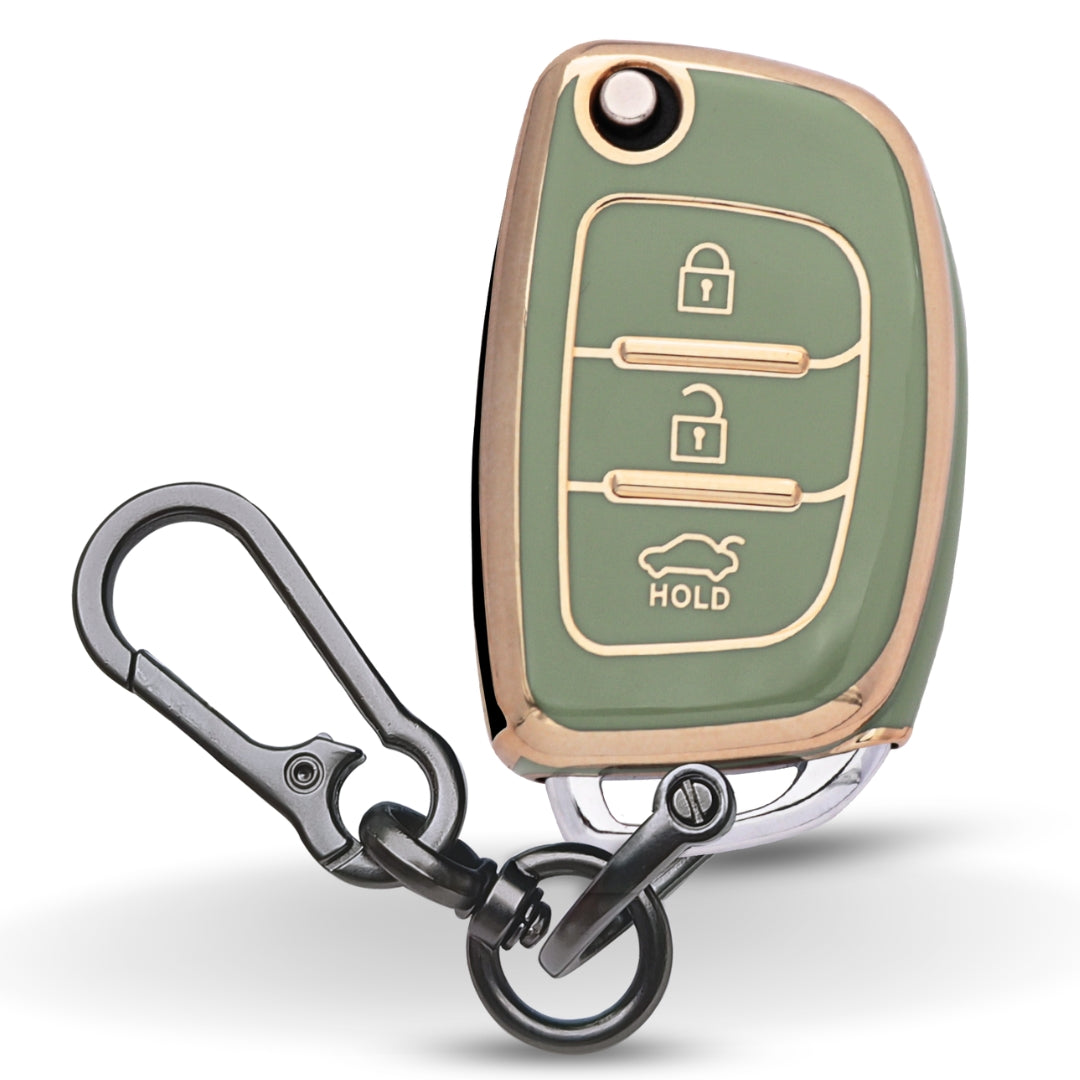 Hyundai Gold Line TPU Key Cover with Keychain