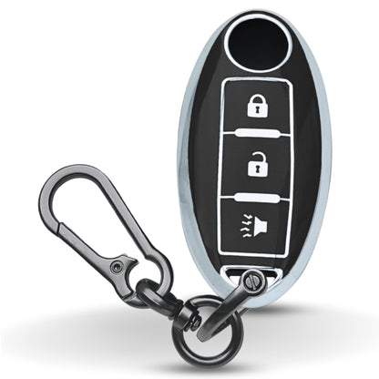 Nissan Silver Line TPU Key Cover with Keychain