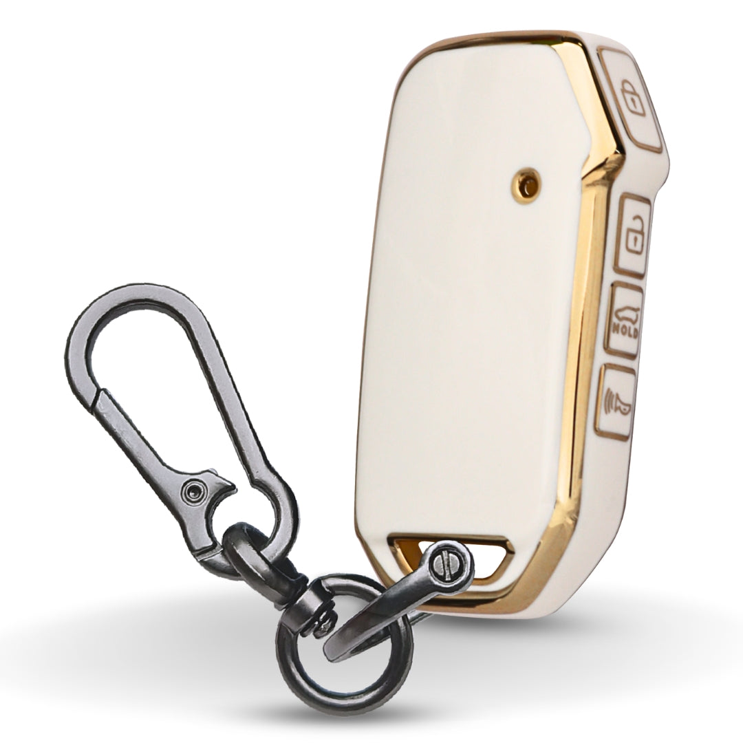 Kia Gold Line TPU Key Cover with Keychain