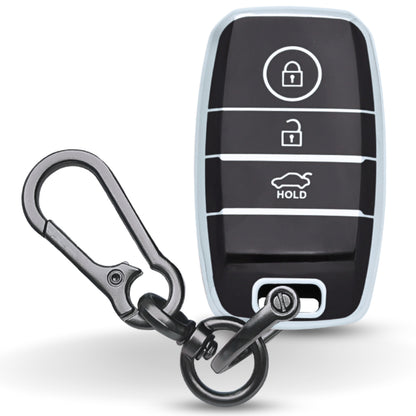 Kia Silver Line TPU Key Covery with Keychain