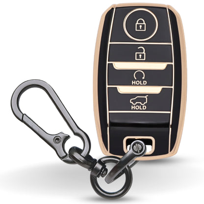 Kia Gold Line TPU Key Cover with Keychain