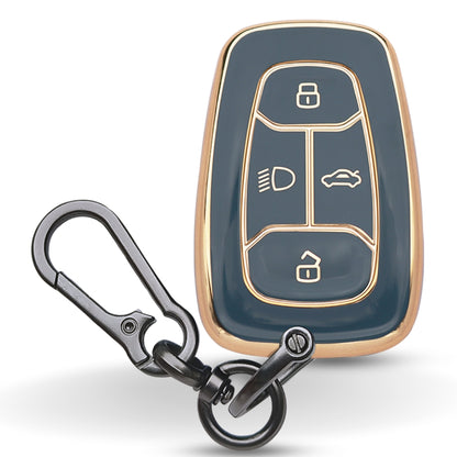 Tata Gold Line TPU Key Cover with Keychain