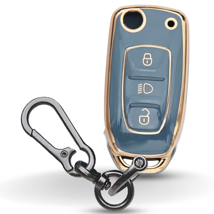 Tata Gold Line TPU Key Cover with Keychain