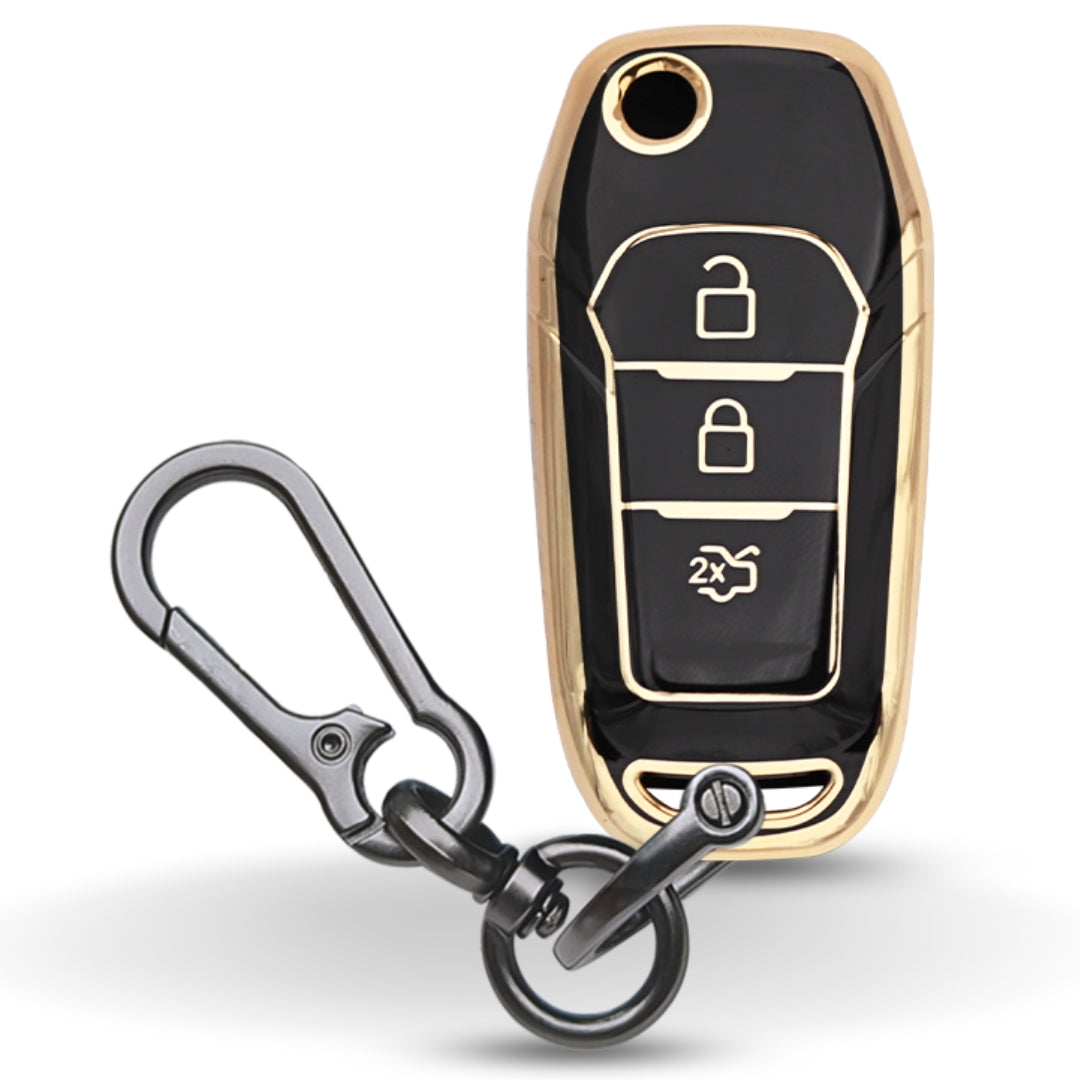 Ford Gold Line TPU Key Cover with Keychain