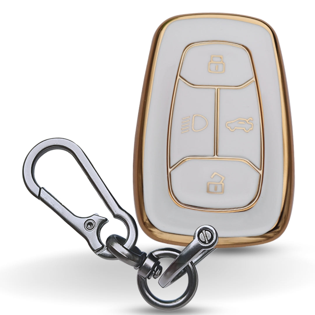 Tata Gold Line TPU Key Cover with Keychain