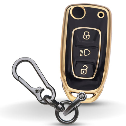 Tata Gold Line TPU Key Cover with Keychain