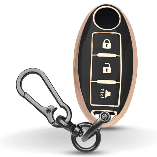 Nissan Gold Line TPU Key Cover with Keychain