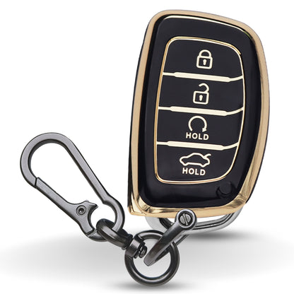 Hyundai Gold Line TPU Key Cover with Keychain