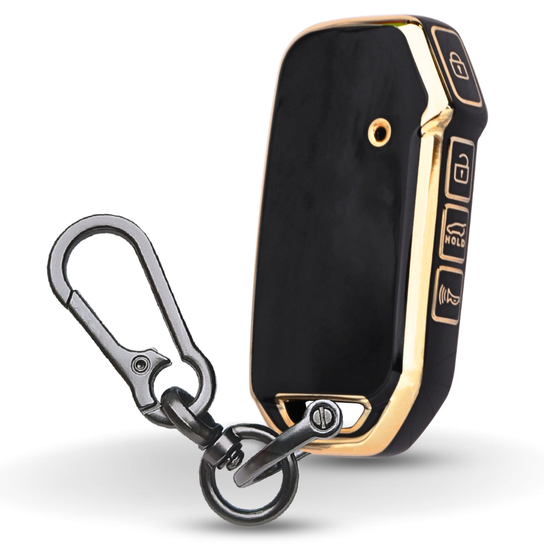 Kia Gold Line TPU Key Cover with Keychain (Type 1)