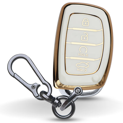 Hyundai Gold Line TPU Key Cover with Keychain