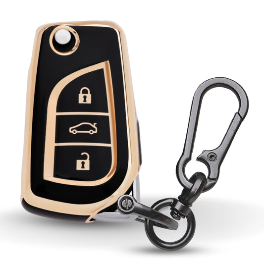 Toyota Gold Line TPU Key Cover with Keychain