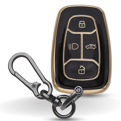 Tata Gold Line TPU Key Cover with Keychain