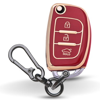 Hyundai Gold Line TPU Key Cover with Keychain