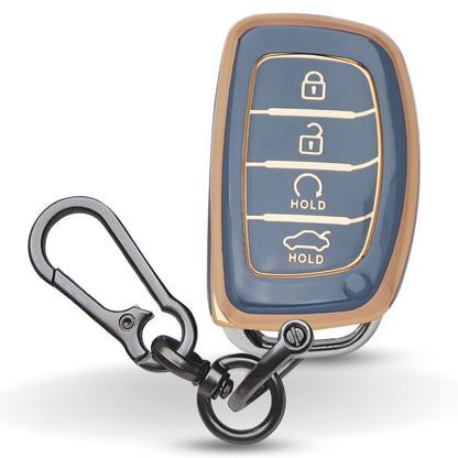 Hyundai Gold Line TPU Key Cover with Keychain