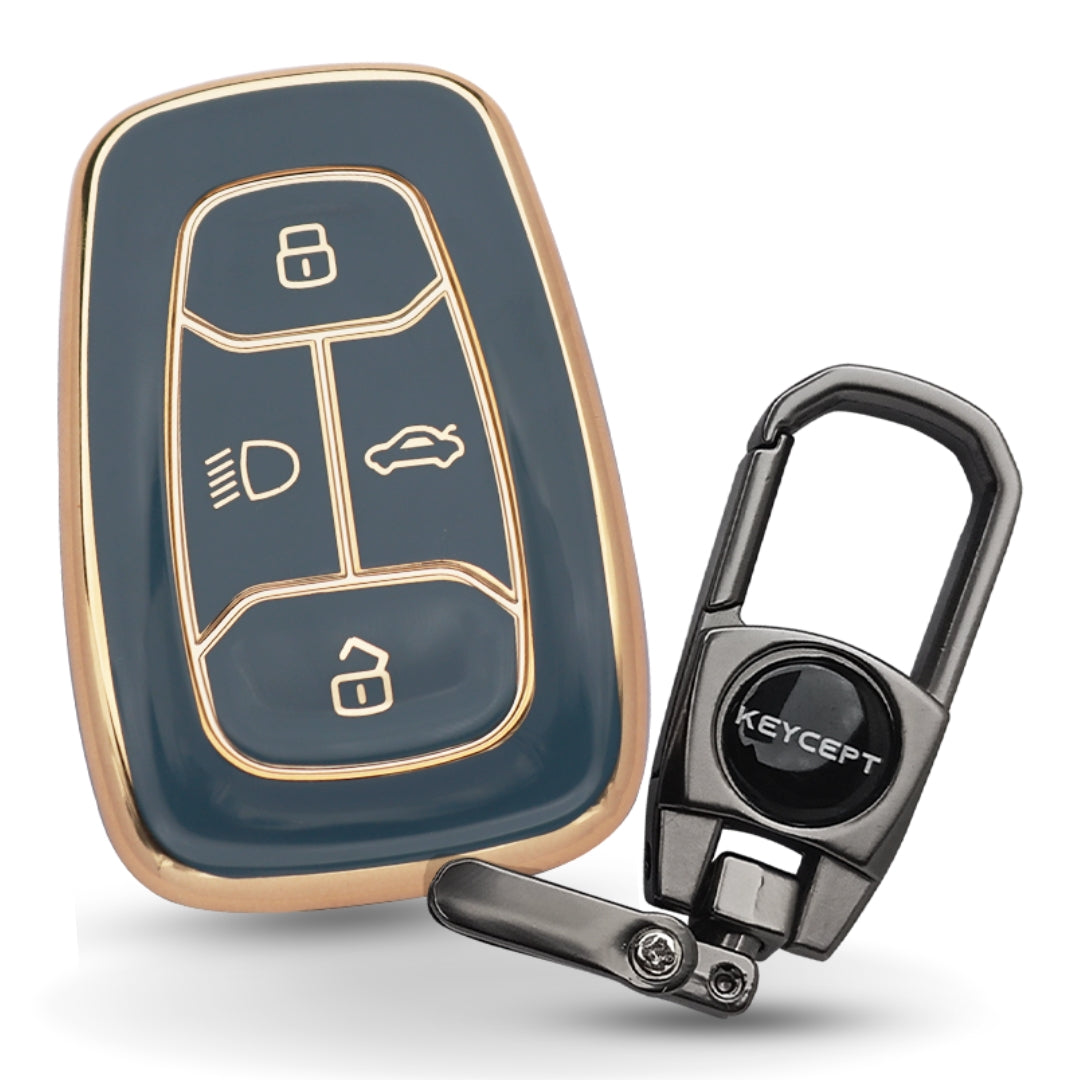 Tata Gold Line TPU Key Cover with Keychain (Type 2)