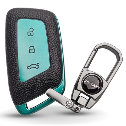 MG TPU Leather Key Cover with Keychain. (Type 2)