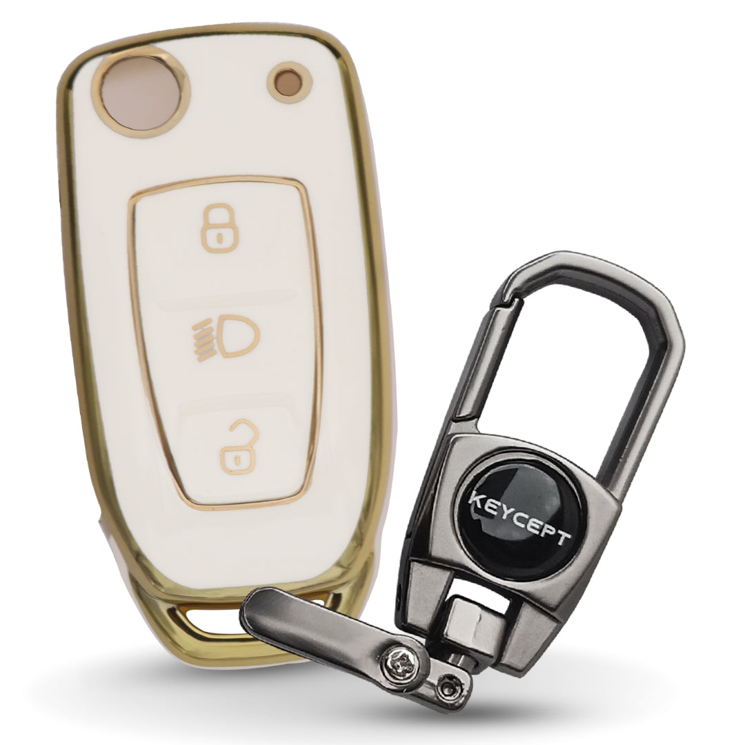 Tata Gold Line TPU Key Cover with Keychain (Type 2)