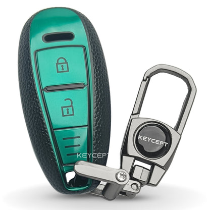 Suzuki TPU Leather Key Cover with Keychain (Type 2)