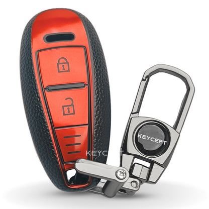 Suzuki TPU Leather Key Cover with Keychain (Type 2)