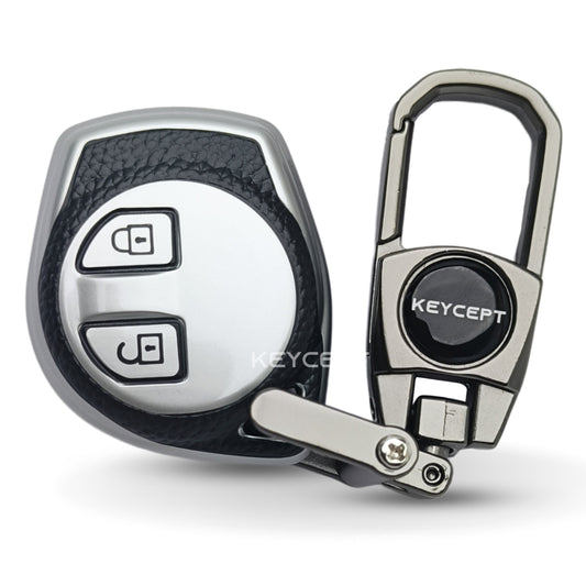 Suzuki TPU Leather Key Cover with Keychain (Type 2)