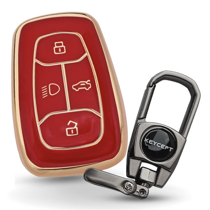 Tata Gold Line TPU Key Cover with Keychain (Type 2)