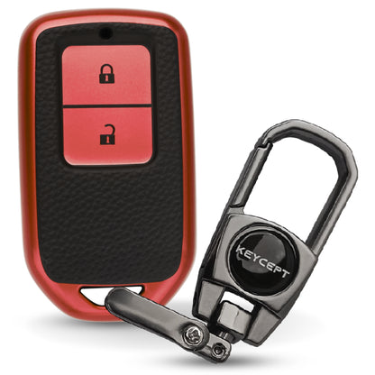 Honda TPU Leather Cover with Keychain (Type 2)