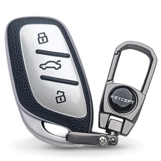 MG TPU Leather Key Cover with Keychain. (Type 1)