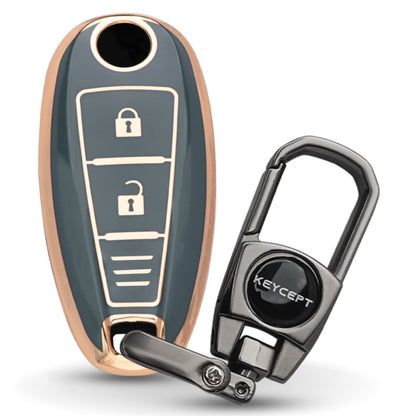 Suzuki Gold Line TPU Key Cover with Keychain