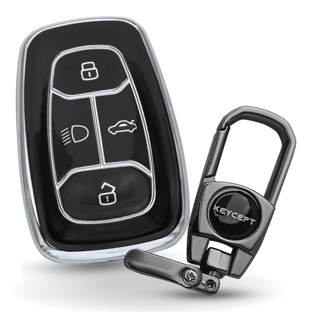 Car Key Cover for Tata 4 Button Smart Key for Nexon | Harrier | Safari ...
