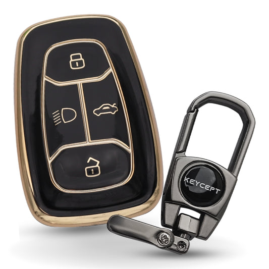 Tata Gold Line TPU Key Cover with Keychain (Type 2)