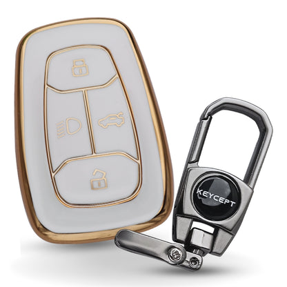 Tata Gold Line TPU Key Cover with Keychain (Type 2)