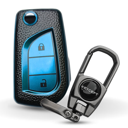 TPU Leather Key Cover with Keychain (Type 2)