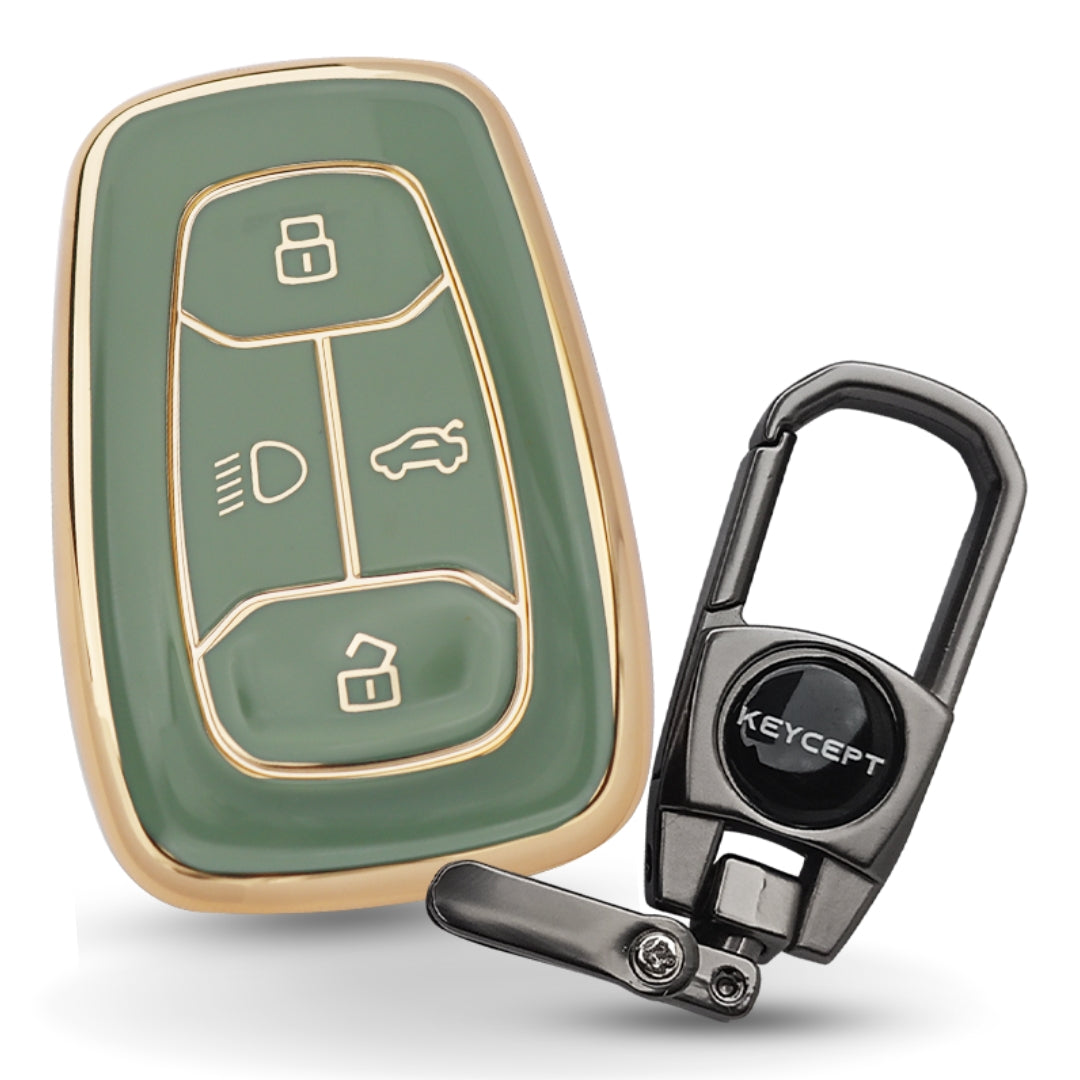 Tata Gold Line TPU Key Cover with Keychain