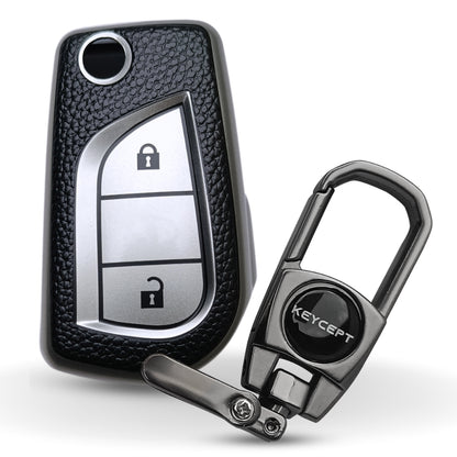 TPU Leather Key Cover with Keychain (Type 2)
