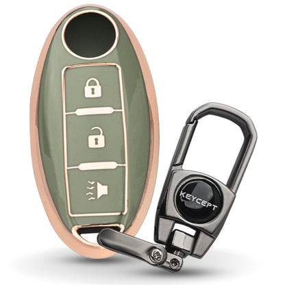 Nissan Gold Line TPU Key Cover with Keychain