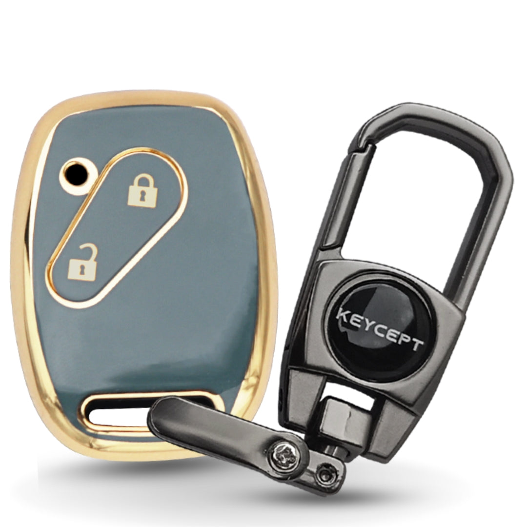 Honda Gold Line TPU Key Cover with Keychain (Type 2)