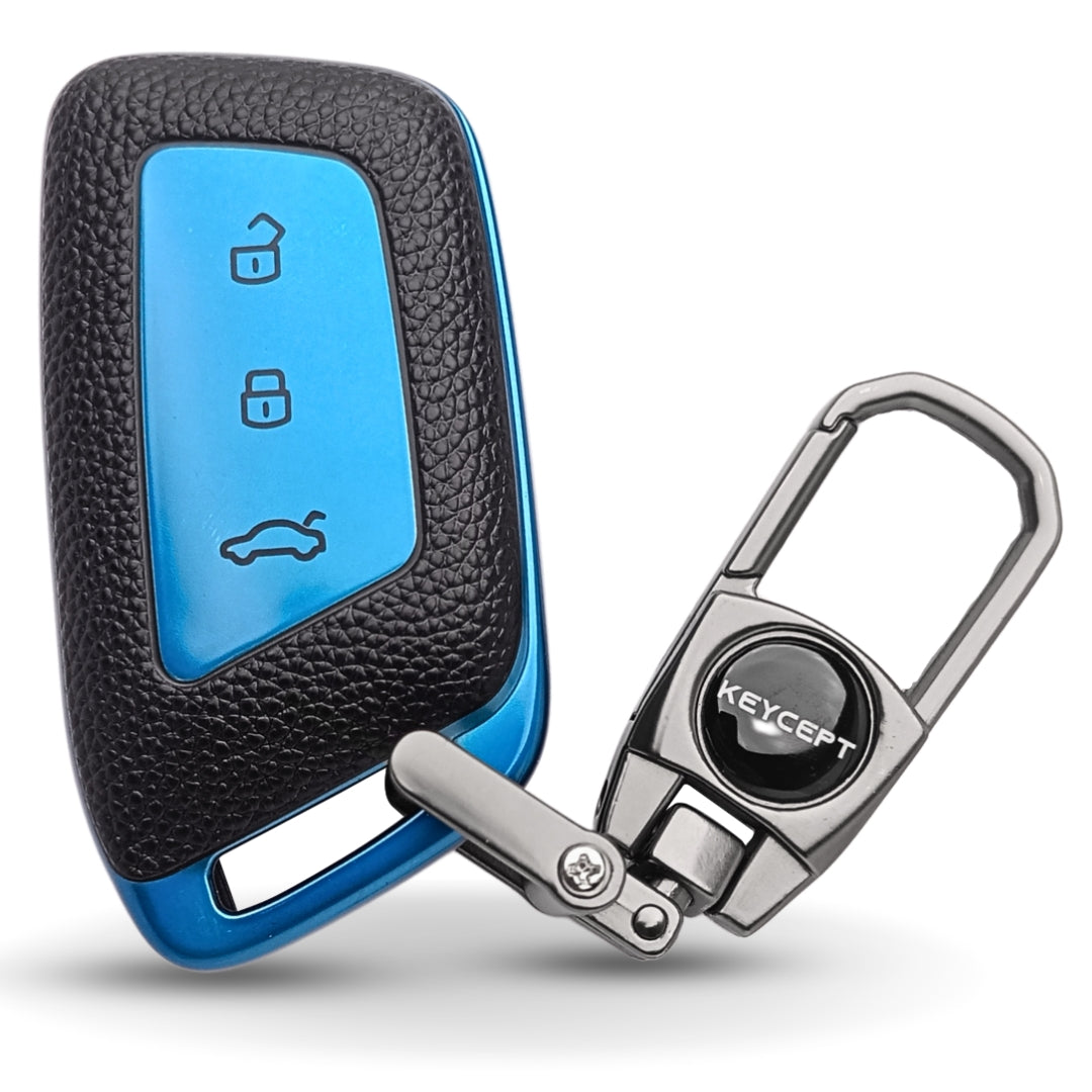 MG TPU Leather Key Cover with Keychain. (Type 2)