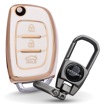 Hyundai Gold Line TPU Key Cover with Keychain