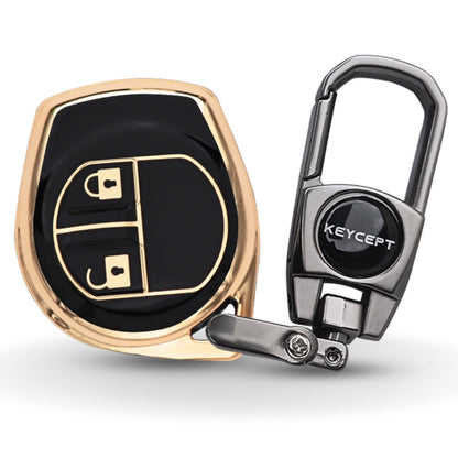 Suzuki Gold Line TPU Key Cover with Keychain (Type 2)