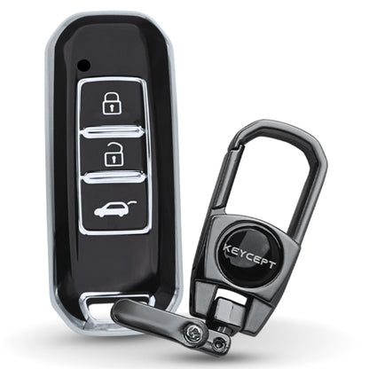MG Silver Line TPU Key Cover with Keychain