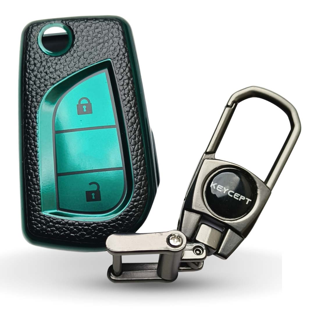 TPU Leather Key Cover with Keychain (Type 2)