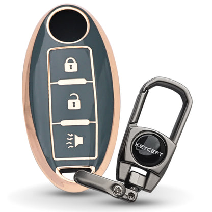 Nissan Gold Line TPU Key Cover with Keychain