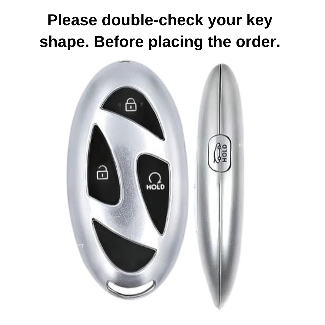 Keycept Metal Armor Key Cover with Keychain.(Type M4)