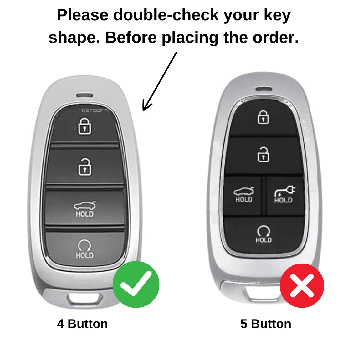 Hyundai Gold Line TPU Key Cover with Keychain (Type 1)