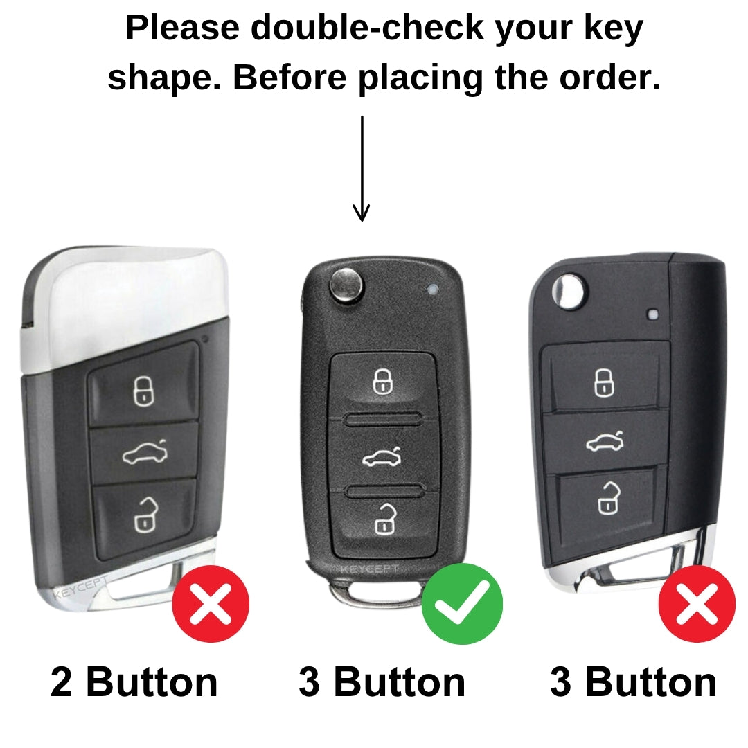 Keycept Metal Armor Key Cover with Keychain.(Type M4)