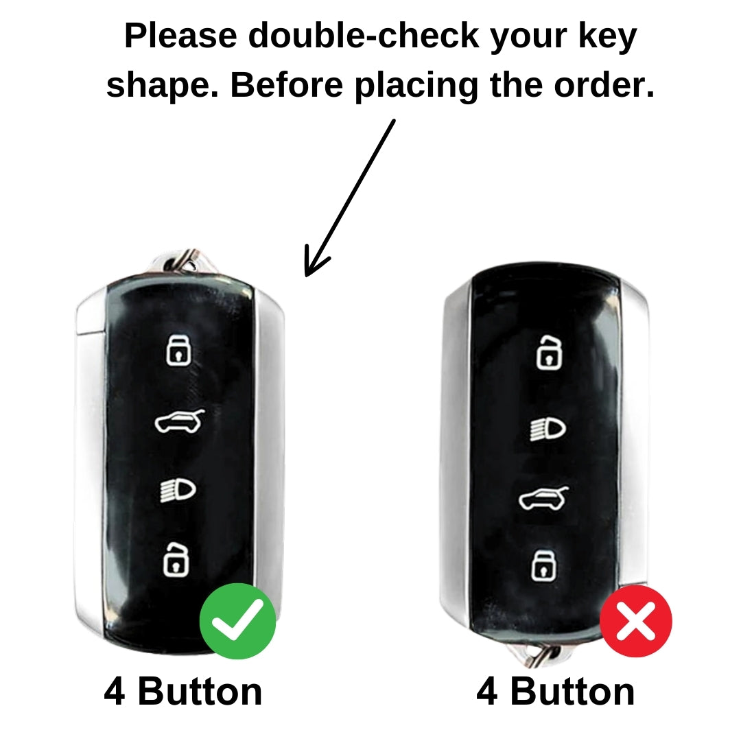 Tata Alcantara Crest Car Key Cover with Keychain (Type K10)