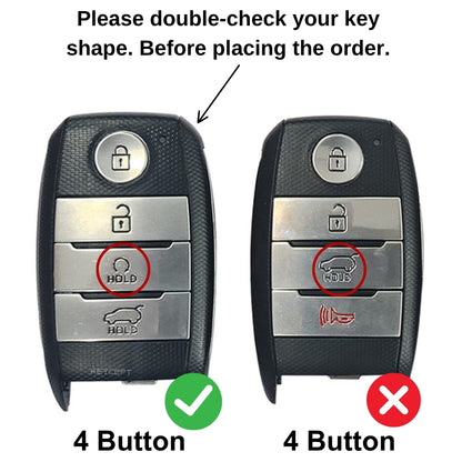 Kia Metal Armor Key Cover with keychain (Type M4)
