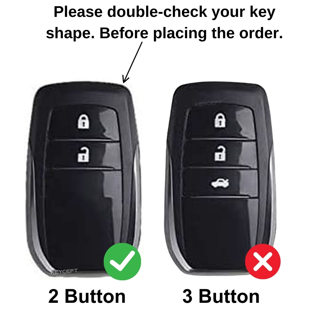 Toyota Metal Armor Key Cover with Keychain (Type M4)