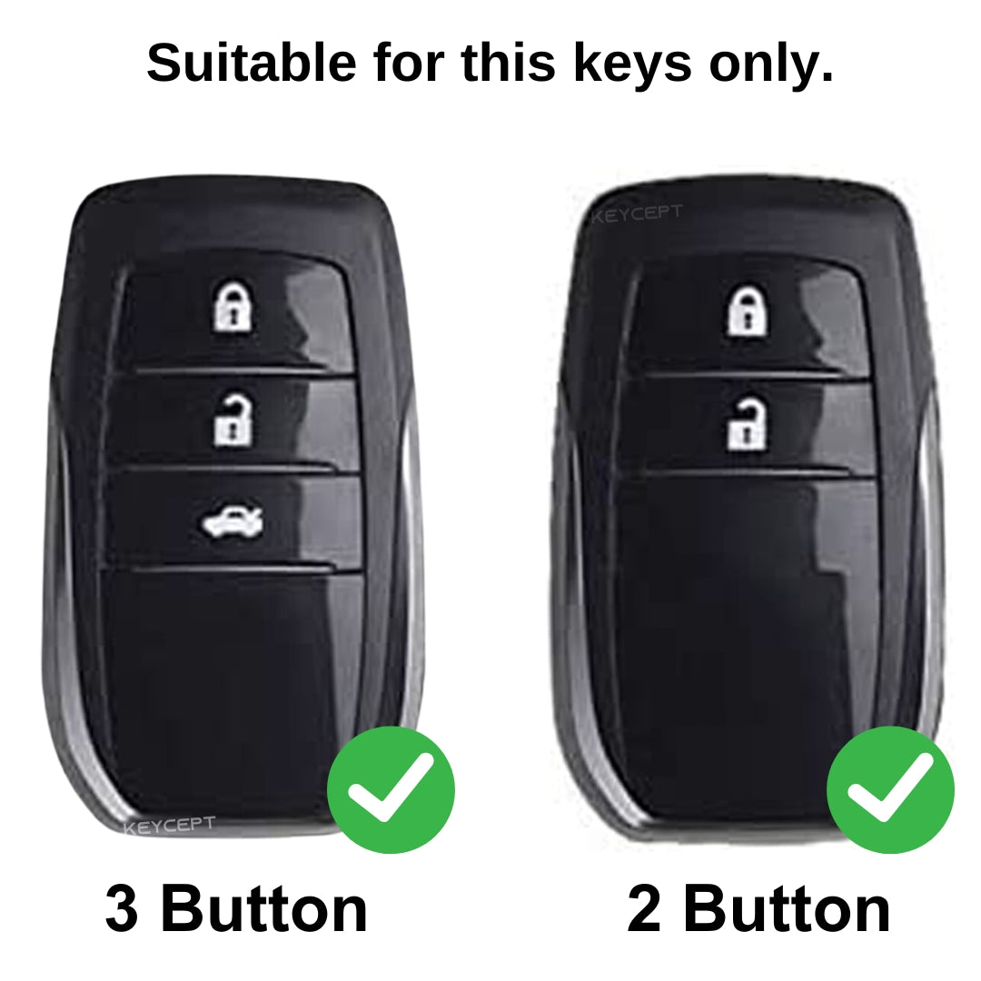 Toyota Innova, Crysta, Hycross & Fortuner 3 Button Smart Key, Car Key, Toyota Car Key